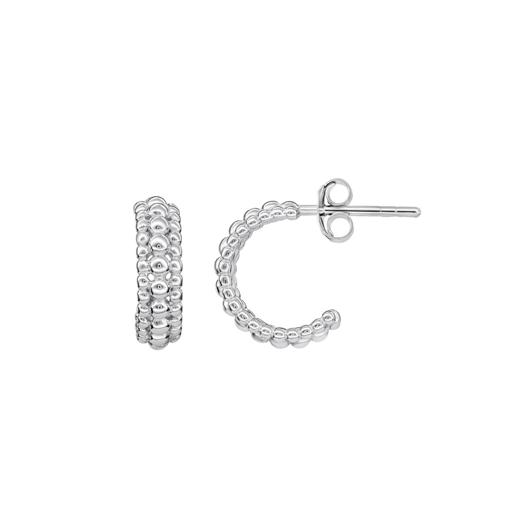 Dew 13mm Triple Beaded Stud Hoops 66861HPDew66861HP