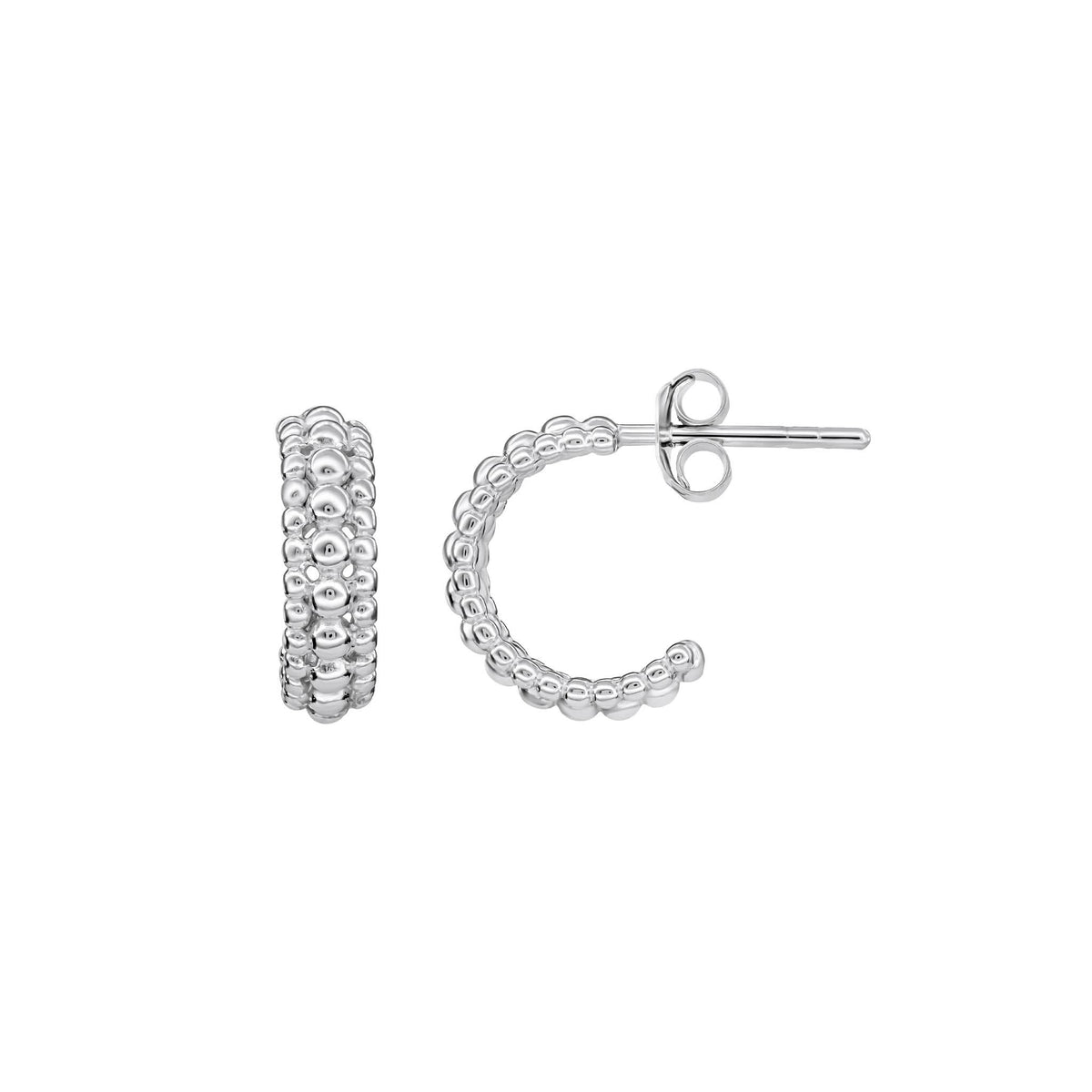 Dew 13mm Triple Beaded Stud Hoops 66861HPDew66861HP