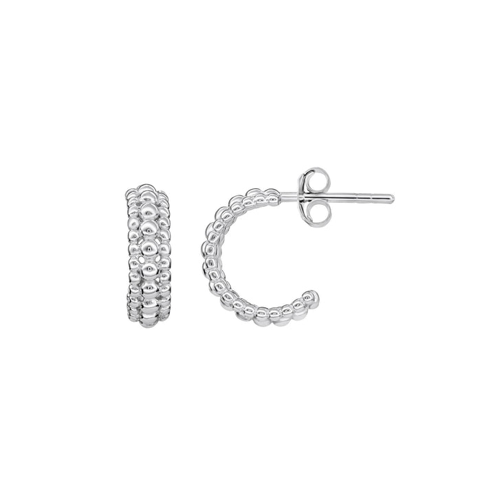 Dew 13mm Triple Beaded Stud Hoops 66861HPDew66861HP