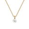 Dew 6mm Freshwater Pearl Gold Plate with Zirconia Bale Pendant 9352GFPCDew9352GFPC
