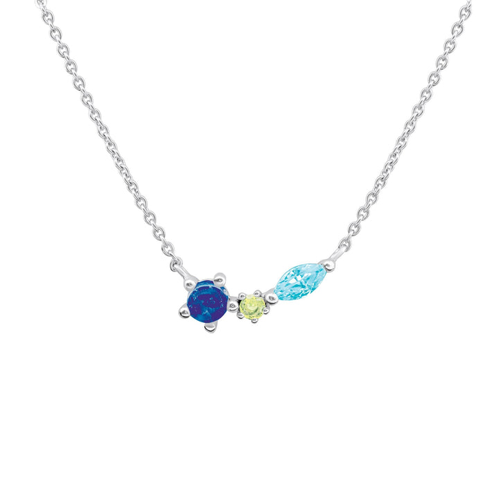 Dew Blue Zirconia Trio 18" Necklace 93235BLZDew93235BLZ