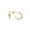 Dew Gold Plate 12mm Rippled Stud Hoops 66860GDDew66860GD