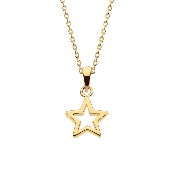 Dew Gold Plate Chunky Open Star Pendant 98010GDDew98010GD