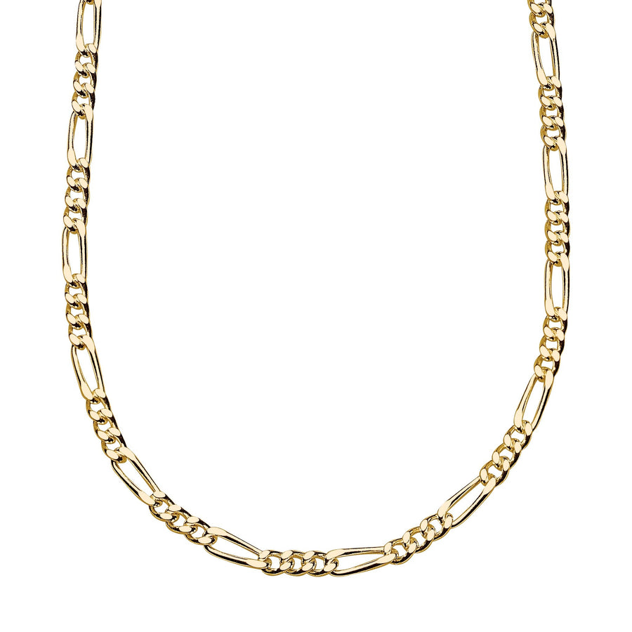 Dew Gold Plate Figaro Chain 18" Necklace 96818GDDew96818GD