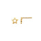 Dew Gold Plate Petite Open Star Studs 48010GDDew48010GD