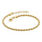 Dew Gold Plate Rope Twist 7" Bracelet 76721GDDew76721GD