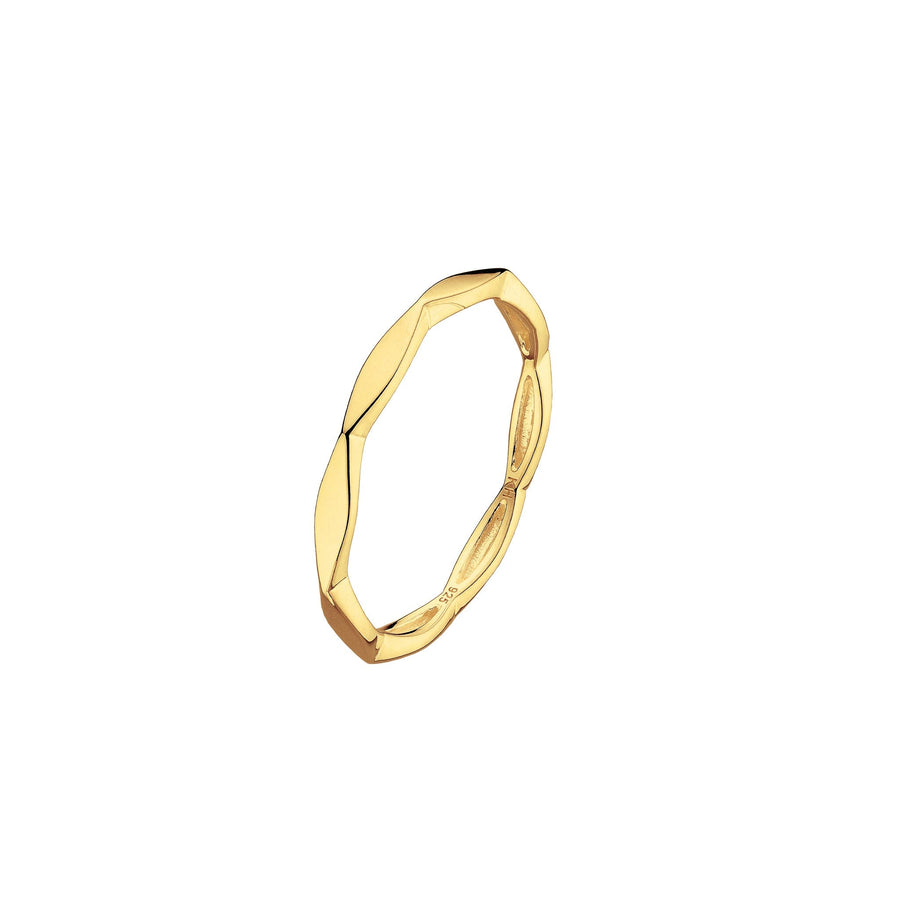 Dew Gold Plate Round Octagonal Ring 2774GDDew2774GDK