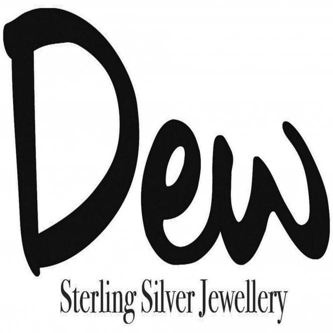 Dew Silver Amena Double Heart Rose Gold plate Earrings 4493RG016Dew4493RG016