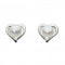 Dew Silver Dinky Small Heart With Freshwater Pearl Stud Earrings 3653FP024Dew3653FP024