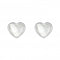 Dew Silver Dinky White Mother of Pearl Heart Stud Earrings 3062MOPDew3062MOP028