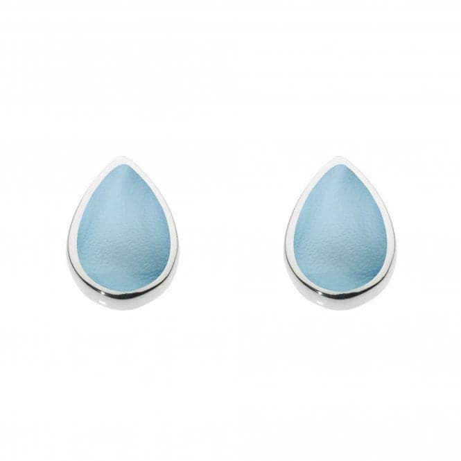 Dew Silver Pear Shape Blue Mother Of Pearl Stud Earrings 3061BMP016Dew3061BMP016