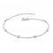 Dew Silver Set Cubic Zirconia Scattered Chain 7.5 Bracelet 7728CZ021Dew7728CZ021