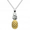 Dew Sterling Silver 3D Pineapple with Gold Plate Pendant 9464GD015Dew9464GD015