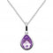 Dew Sterling Silver Amethyst Tear Drop Pendant 9018AMDew9018AM