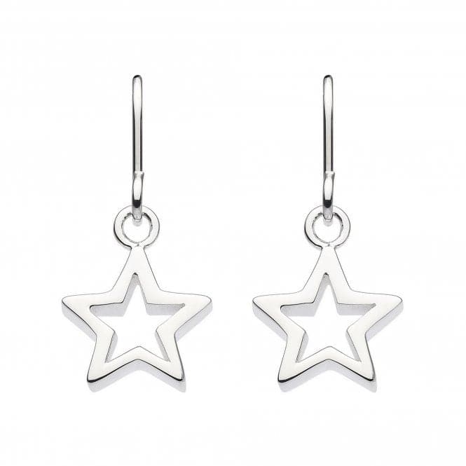 Dew Sterling Silver Chunky Star Drop Earrings 58010HP027Dew58010HP027