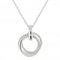 Dew Sterling Silver Circle Triple Rope Pendant 98173HP028Dew98173HP028