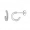 Dew Sterling Silver Cubic Zirconia Huggy Hoop Earrings 3523CZ027Dew3523CZ027
