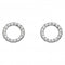 Dew Sterling Silver Cubic Zirconia Open Circle Stud Earrings 3882CZ020Dew3882CZ020
