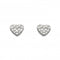 Dew Sterling Silver Cubic Zirconia Small Heart Stud Earrings 38762CZ020Dew38762CZ020