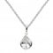 Dew Sterling Silver Cubic Zirconia Tear Drop Pendant 9018CZDew9018CZ
