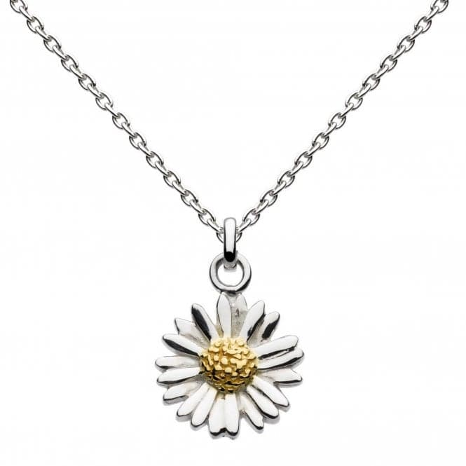 Dew Sterling Silver Daisy with Gold Plate Pendant 90CBGD018Dew90CBGD018