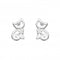 Dew Sterling Silver Dinky Cat with Cubic Zirconia Stud Earrings 3560CZDew3560CZ027