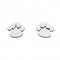Dew Sterling Silver Dinky Charming Paw Print Stud Earrings 4857HPDew4857HP020