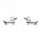 Dew Sterling Silver Dinky Charming Sausage Dog Stud Earrings 4860HPDew4860HP020