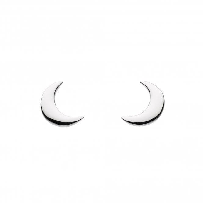 Dew Sterling Silver Dinky Crescent Moon Stud Earrings 4846HP022Dew4846HP022