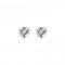 Dew Sterling Silver Dinky Cubic Zirconia Heart Stud Earriings 3035CZDew3035CZ