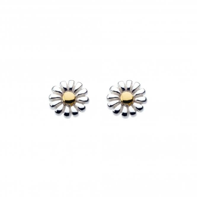 Dew Sterling Silver Dinky Daisy with Gold Plate Stud Earrings 48144GD004Dew48144GD004