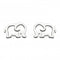Dew Sterling Silver Dinky Elephant Stud Earrings 4040HPDew4040HP014