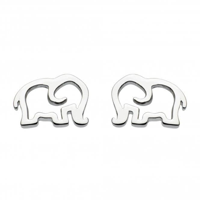 Dew Sterling Silver Dinky Elephant Stud Earrings 4040HPDew4040HP014