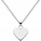Dew Sterling Silver Dinky Heart Alphabet Pendant 9091HPG013Dew9091HPG013