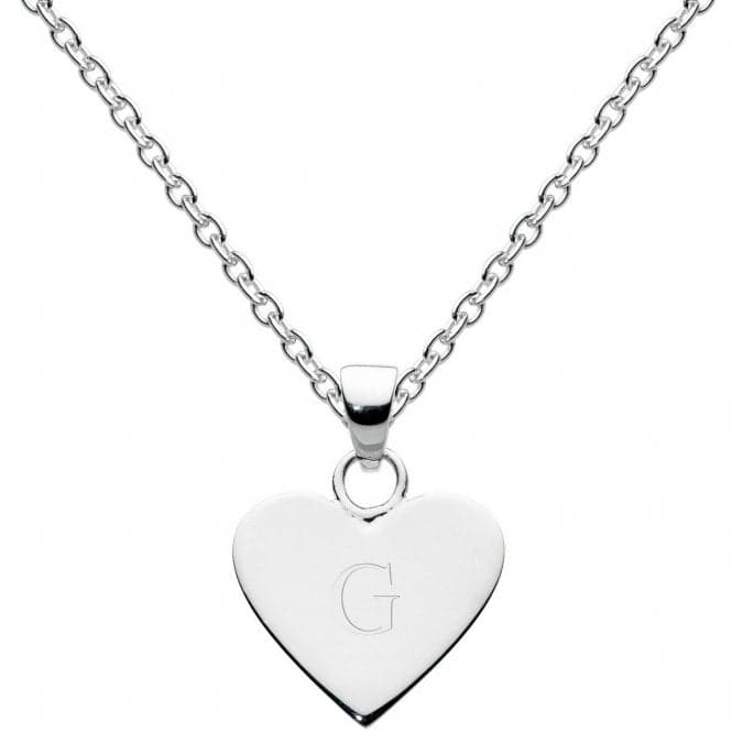 Dew Sterling Silver Dinky Heart Alphabet Pendant 9091HPG013Dew9091HPG013