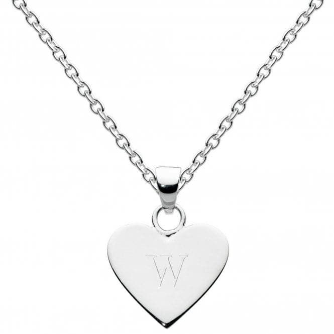 Dew Sterling Silver Dinky Heart Alphabet Pendant 9091HPWDew9091HPW013