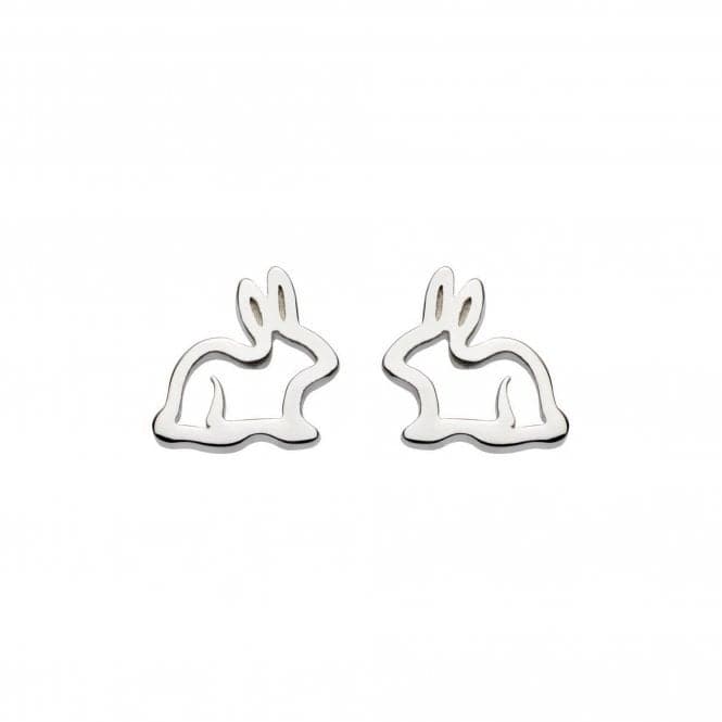 Dew Sterling Silver Dinky Hop To It Bunny Stud Earrings 4044HP014Dew4044HP014