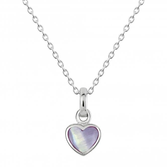 Dew Sterling Silver Dinky Lilac Mother of Pearl Heart Pendant 90632LMPDew90632LMP028
