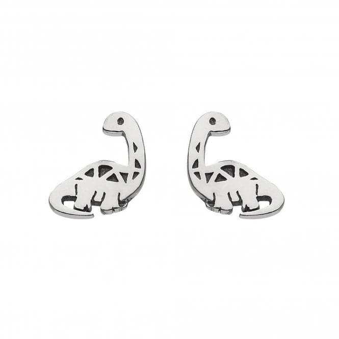 Dew Sterling Silver Dinky Oxidised Diplodocus Stud Earrings 4547OXDew4547OX027