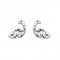 Dew Sterling Silver Dinky Oxidised Diplodocus Stud Earrings 4547OXDew4547OX027