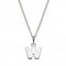 Dew Sterling Silver Dinky W Initial Pendant 9092HPWDew9092HPW027