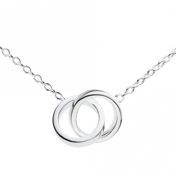 Dew Sterling Silver Double Circle Link 18 Necklace 9695HP021Dew9695HP