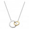 Dew Sterling Silver Double Link Gold Plate 18 Necklace 9694GD021Dew9694GD021