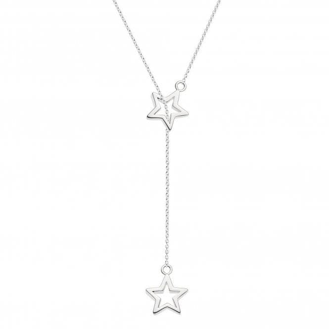 Dew Sterling Silver Double Star Lariat 18 Necklace 97001HP027Dew97001HP027