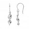 Dew Sterling Silver Double Twisted Drop Earrings 6080HP027Dew6080HP027