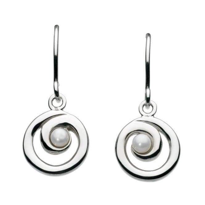 Dew Sterling Silver Freshwater Pearl Spiral Drop Earrings 58007FP001Dew58007FP001