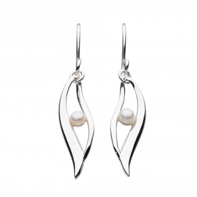Dew Sterling Silver Freshwater Pearl Twist Drop Earrings 58019FP001Dew58019FP001
