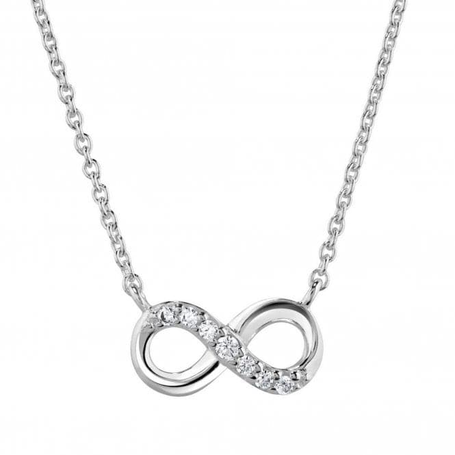 Dew Sterling Silver Infinity Cubic Zirconia 16 Necklet 9517CZ027Dew9517CZ027