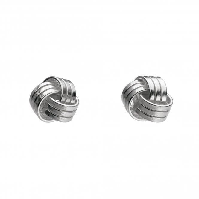 Dew Sterling Silver Knot Stud Earrings 4416HP016Dew4416HP016