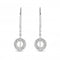 Dew Sterling Silver Open Cubic Zirconia Mini Circle Drop Earrings 5547CZ027Dew5547CZ027